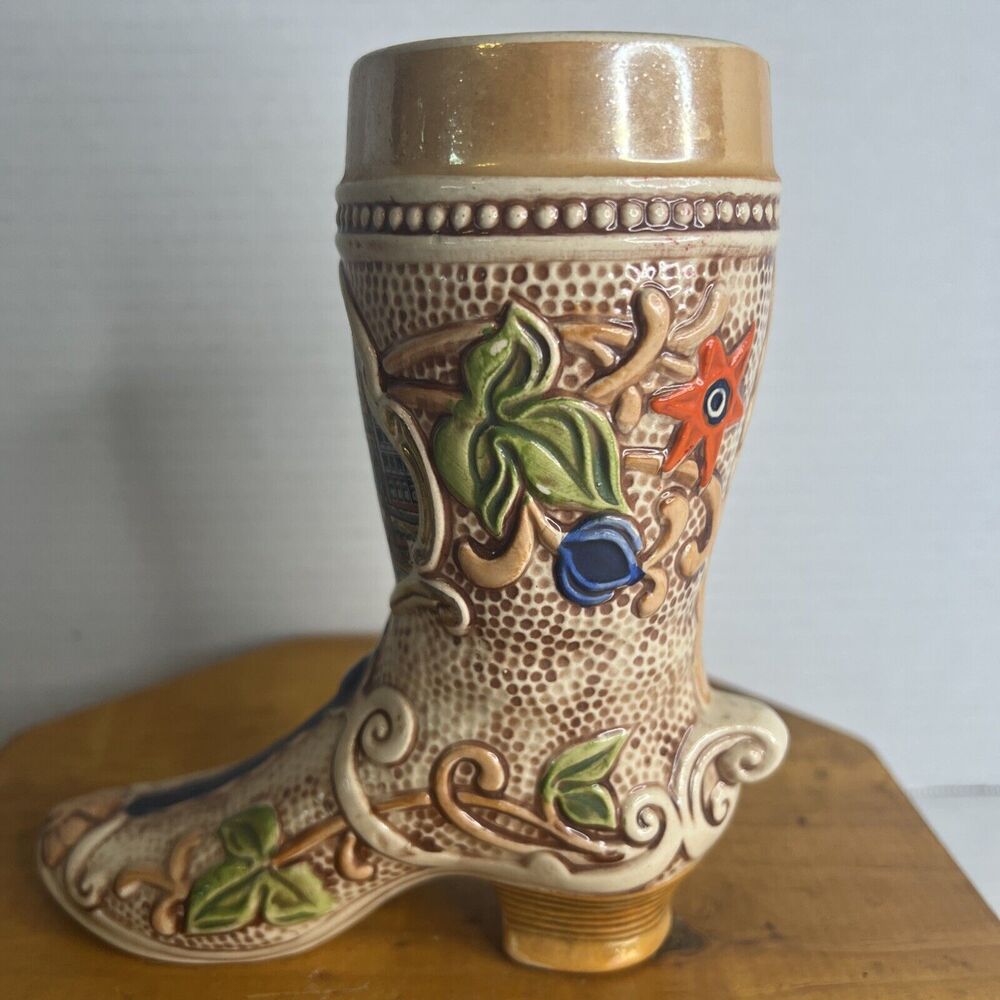Vintage Frankfurt am Main Beer Stein Boot 6.5"‎ Ceramic German Souvenir Barware - Picture 6 of 11